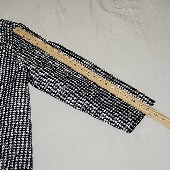 Chico's Zenergy Reversible Houndstooth Puffer Jacket Women's 2P Petite Large - Picture 12 of 13